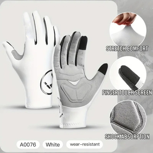 Guantes de ciclismo azules ligeros para hombre para deportes al aire libre antideslizante cuero transpirable fino y cómodo ciclismo y senderismo - Product Image 6