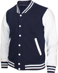 แจ็คเก็ต Letterman Varsity แบบสั่งทำพิเศษ ตัวเสื้อทำจากผ้าขนสัตว์ แขนเสื้อสีขาว เหมาะสำหรับใส่ในฤดูหนาว และแจ็คเก็ต Varsity สุดเท่สำหรับผู้ชาย - Product Image 1
