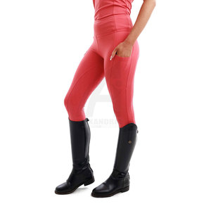 Wholesale Custom Cheap High Quality Lightweight Breathable <b>Equestrian</b> <b>Leggings</b> for Women Horse Riding Tights Full Seat Silicon - Product Image 3