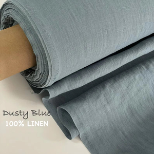 Venta al por mayor Extra ancho 115 ''/292cm 100% tela de lino puro Lino francés peso medio para sofá vestido Fabricación de cojines para el hogar niños - Product Image 1