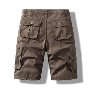 Pantalones cortos Cargo de algodón para hombre con cremallera, pantalones tácticos deportivos informales con mosca para senderismo, pesca, ropa de calle, servicio OEM disponible - Product Image 3