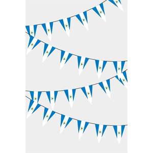 Nicaragua Triangular Flag Bunting for Father's Day Back School Graduation Diwali Christmas Halloween New Year <b>Easter</b> Ramadan - Product Image 1