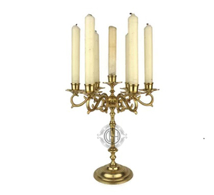 Portavelas de 7 brazos de nuevo diseño Menorah más vendido de calidad superior para candelabros de decoración. - Product Image 5