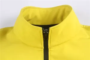 Venta al por mayor 100% chaqueta de poliéster de los hombres Softshell Eco-Friendly Reversible Slim impermeable Stand Collar Zip-Up chaqueta al aire libre - Product Image 4