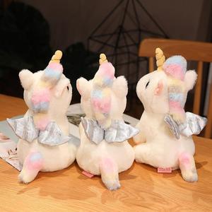 Jouets en peluche licorne moelleux mignon coloré personnalisé animaux en peluche personnages d'anime cadeau d'anniversaire parfait pour maille de coton PP - Product Image 3