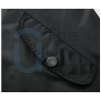 Blouson Bomber Noir Premium pour Homme – Col Montant, Fermeture Éclair, Écologique, Respirant, Séchage Rapide – Idéal Hiver