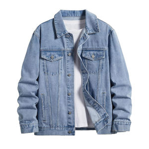 Chaqueta Casual de Color Sólido Ecológica, Chaqueta de Solapa de Cintura Media Vintage para Hombre, Abrigo Cálido de Moda para Primavera y Otoño - Product Image 1