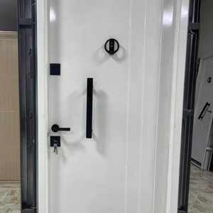 Puerta de seguridad de acero con panel metálico para entrada exterior Instalaciones exteriores para proyectos de villas Diseño moderno de lujo - Product Image 1