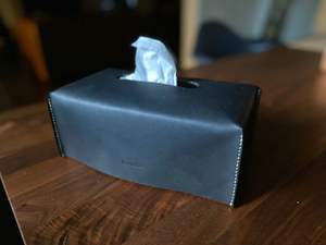 Boîte à mouchoirs en cuir moderne écologique transfrontalière, personnalisation, luxe léger, rangement haut de gamme, design créatif, boîte à papier - Product Image 2