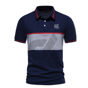 Camisetas Polo de manga corta lisas informales de estilo personalizado para hombre, camisetas polo de talla grande de algodón 100% para hombre, camiseta Ringer - Product Image 1