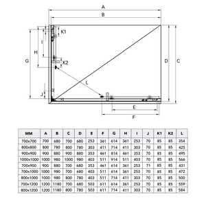 Box Doccia Rettangolare KORICINI 70X100 con Vetro Satinato 6MM, Design Minimalista Moderno, Durevole, Origine Italia - Product Image 5