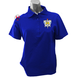 เสื้อโปโลแขนสั้นผ้าคอตตอน 100% สำหรับผู้ชาย ดีไซน์หรูหรา สไตล์ Delta Summer ของ Sigma Gamma Rho Sorority รับผลิตแบบ OEM ODM และออกแบบตามสั่ง - Product Image 4