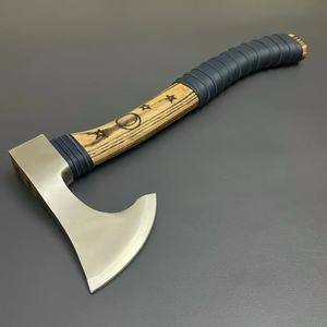 Hache à fendre Jexmoo personnalisée de 19,5 pouces en acier D2, manche en bois de rose, étui en cuir, cadeau d'extérieur, fait main, industriel - Product Image 5