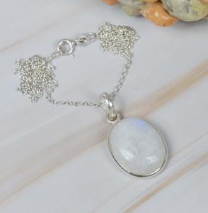 จี้ห่วงโซ่อัญมณีสีรุ้ง925พลอยสีเงินสเตอร์ลิงประดับพลอยเดือนนำโชคสำหรับคริสต์มาส - Product Image 3