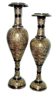 Vase à fleurs en laiton avec finition noire pour décor de table Vase à fleurs décoratif de haute qualité pour la décoration intérieure - Product Image 5