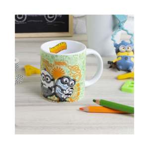 Taza de Porcelana de 250 ml con Diseño de Minions, Tipo Cerámica para Colorear - Product Image 2