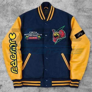 Chaquetas personalizadas de béisbol para equipo universitario, chaquetas de lana/cuero hechas en paquistaní - Product Image 1