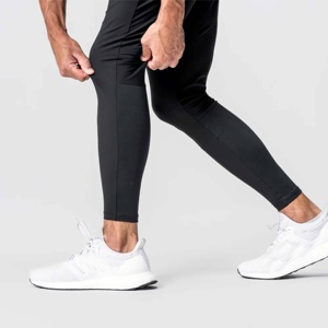 Vente en gros Pantalons de jogging décontractés pour homme, taille haute, entraînement, course, entraînement, respirants, extensibles, coupe ajustée - Product Image 3