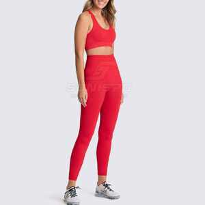 2024 ropa de entrenamiento para gimnasio, conjunto de Yoga para mujer, conjunto de Yoga de secado rápido, conjuntos de Fitness para gimnasio de Yoga de dos piezas para venta en línea - Product Image 2