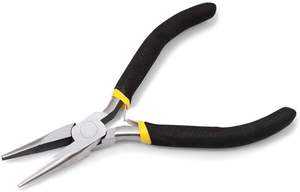 Venta al por mayor profesional Mini Alicates de punta larga 4,5 pulgadas herramientas de fabricación de joyas mandíbula suave aguja Alicates de punta resorte de acero al carbono - Product Image 2