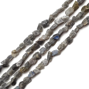 Pierre brute Larvikite brin pépite perles cristal reiki pierre de guérison collier percé pour femmes fournitures de fabrication de bijoux - Product Image 5