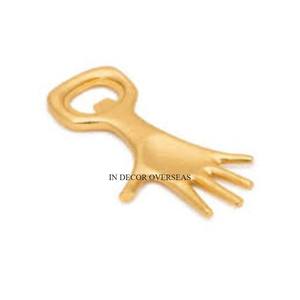 Venta caliente Totalmente de alto grado Chapado en oro Aspecto elegante Diseñador DE LA MANO Abrebotellas de metal de primera calidad con logotipo personalizado - Product Image 2