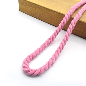Corde à capuche en coton épais cordon de serrage pour macramé personnalisé décoratif Double tressé tissé <span class=keywords><strong>sergé</strong></span> torsadé rond 8mm - Product Image 6