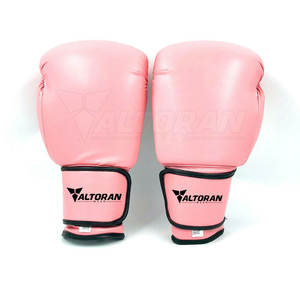 Gants de boxe en cuir durable personnalisés, design respirant de couleur unie avec logo personnalisé pour les arts martiaux - Product Image 1