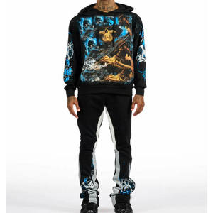 Ensemble de survêtement de jogging pour homme, vêtements de sport d'entraînement athlétique, tenue décontractée confortable pour la salle de sport, la course à pied et le fitness - Product Image 4