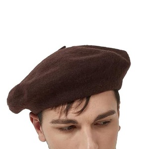 Bérets en laine 100% légers et respirants brodés pour femmes, décontractés, sport, cyclisme, activités de plein air, hiver, personnalisés - Product Image 1