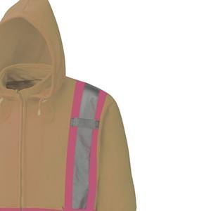 Nouveaux sweats à capuche haute visibilité pour hommes cousus sur mesure, anti-rides, respirants, de haute qualité, sweats à capuche haute visibilité pour hommes en vente en gros - Product Image 5