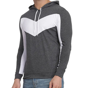 Sweat à capuche pour homme, fabriqué en usine, couleur unie, en polaire respirant, vêtements décontractés d'hiver, manches longues, pull-over, fitness - Product Image 5