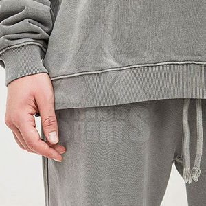 ชุดฮู้ดดี้และกางเกงแฟชั่นคุณภาพสูง ปี 2026 ชุดกีฬาผ้าฝ้าย ชุดวอร์มแบบสวมใส่สบาย ออกแบบเองได้ ชุดแทรคสูทผู้ชาย - Product Image 4