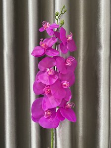 THAOF-029 ศุลกากรยอมรับกล้วยไม้สีเหลืองสีสันสดใส 38 นิ้วดอกไม้ประดิษฐ์ฟาลาเอ็นอปซิสสัมผัสจริง - Product Image 3