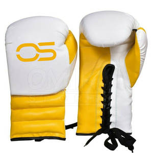 Gants de sport pour adultes en cuir PU de qualité supérieure imprimés avec logo personnalisé Tailles de 8oz et 16oz avec poignées pour la boxe et les arts martiaux - Product Image 2