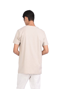 100% Premium Cotton Satin High Quality round Collar T-shirts for <b>Men</b> Plain Short Sleeved with Custom Logo - Product Image 4