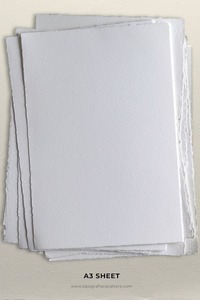 กระดาษ150gsm คอตตอนงานแฮนด์เมด A3แผ่นกระดาษบริสุทธิ์สีขาวตกแต่งสไตล์ศิลปินนางฟ้าความรักยูวีสำหรับงานฝีมือกระดาษ - Product Image 2