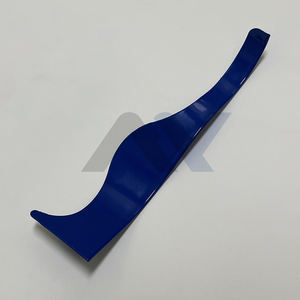 Navaja de Afeitar Profesional Estilo Dominicano, Curva, Marca Wenzy, Color Azul, Ligera, de Acero Inoxidable, No Es de Filo Recto - Product Image 6