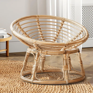 เก้าอี้หวายธรรมชาติทำมือสำหรับเด็กเล็กในห้องเด็ก - Product Image 2