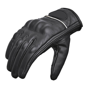Gants de moto en cuir à doigts entiers en microfibre antidérapante, protection des mains pour le sport, accessoires de motocross - Product Image 3