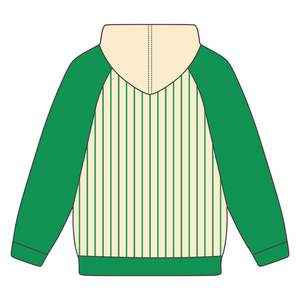 1908 cuerpo neutro verde raglán rayas pulóver Sudadera con capucha mezcla de algodón hermandad griega ropa personalizada Divine Nine HBCU vida griega - Product Image 3