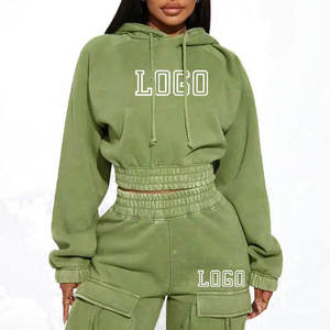 Mode femmes bas quantité minimale de commande respirant en gros lettre impression survêtement fermeture éclair 2 pièces survêtement femmes survêtements 2026 - Product Image 2