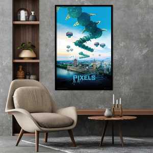 Póster de Diseño Moderno con Píxeles - Milípede Galaga para Decoración de Pared - Product Image 4