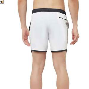 Pantalones cortos de baloncesto para hombre de 4 vías elásticos de alta calidad, bolsillos con cremallera, pantalones cortos para correr XS XXS 6XL High Street Beach - Product Image 5