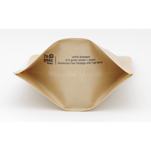 Doypack in carta Kraft I'M GREEN con valvola 160x240+90mm - Product Image 5