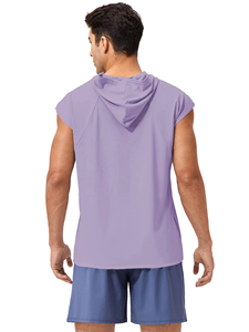 Premium Quality Men's <b>Sleeveless</b> <b>Hoodie</b> Shirt Soft Stretch Fabric Gym Training Top Breathable Sportswear Custom Branding Private - Product Image 2