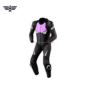 Nouvelle arrivée Combinaison de moto unisexe personnalisée en cuir/cordura pour homme Noir Bleu Combinaison de motard une pièce Coupe-vent Imperméable - Product Image 3