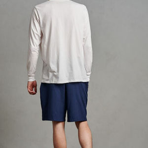 กางเกงขาสั้นกีฬาลำลองผู้ชายแห้งเร็วแห้งเร็วสีพื้นย้อมสีคุณภาพสูงออกแบบโลโก้ได้ตามต้องการสำหรับยิมฤดูร้อนล่าสุด - Product Image 6