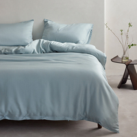Usine chinoise en gros, draps de lit ajustés en fibre de bambou 100% écologiques, 300TC, style moderne, bandes élastiques pour la maison et l'hôtel