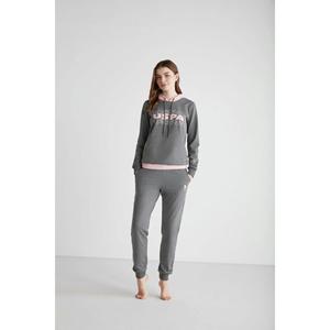 BASE. Polo Assn. Set pigiama con cappuccio da donna